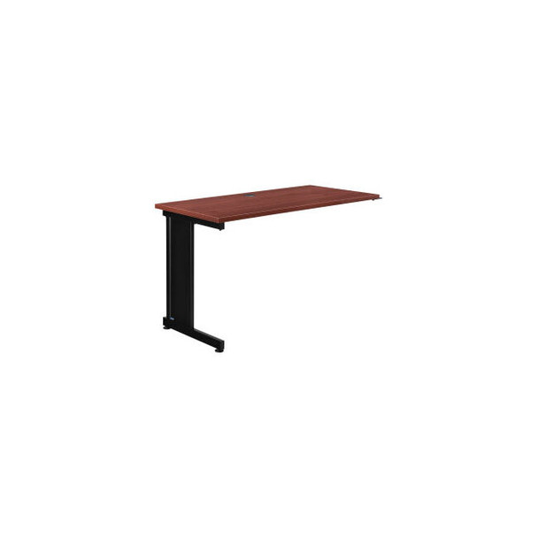 Interion 48""W Left Handed Return Table - Mahogany