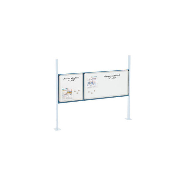 Global Industrial 18"" & 36"" Whiteboard Panel Kit 60""W Blue
