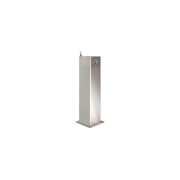 Global Industrial Outdoor Pedestal Drinking w/ Filter Stainless Steel