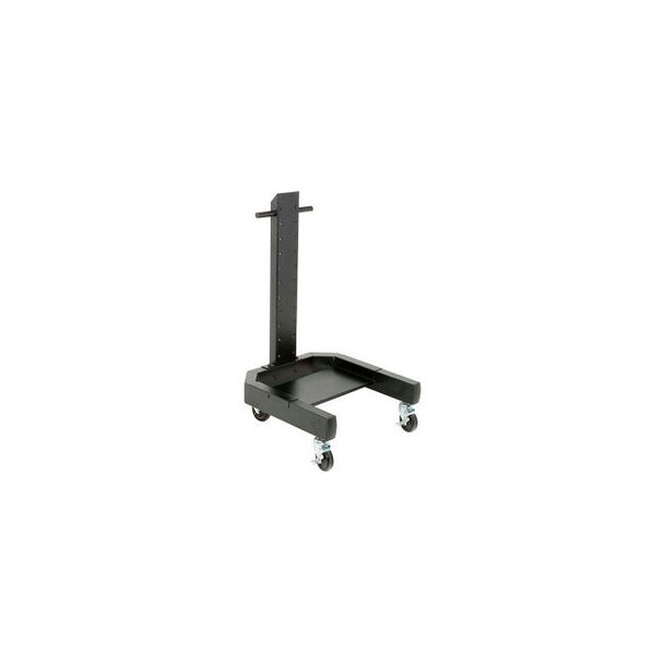 Global Industrial 40""H Mobile Post with Caster Base - Black