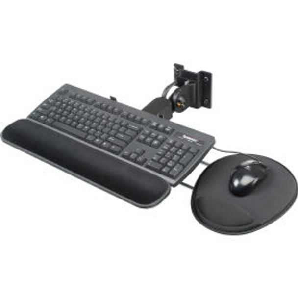 Global Industrial Flip Up Keyboard & Mouse Tray 18""W Black