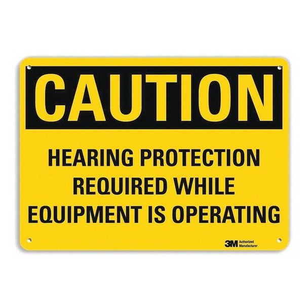 Lyle Caution Sign,10x7 In.,English, U1-1029-RA_10X7 U1-1029-RA_10X7