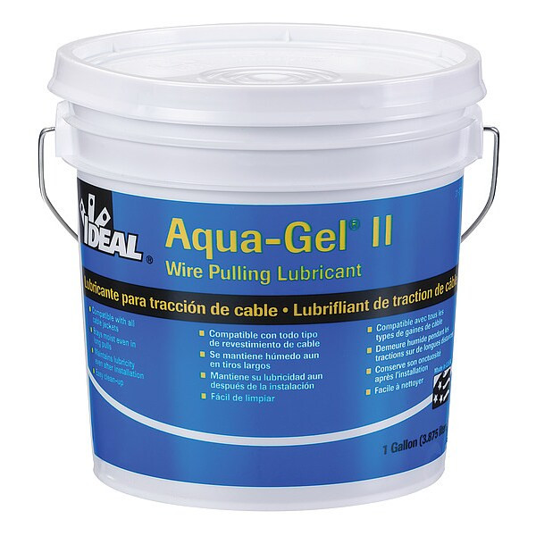 Ideal Wire Pulling Lubricant,1 gal Bucket,Blue 31-371