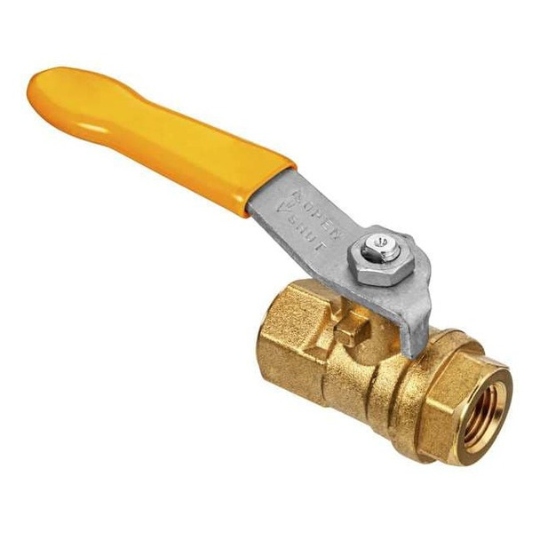 Usa Industrials Manual 2-Way Ball Valve,BSPT,Brass ZUSA-VLV-197