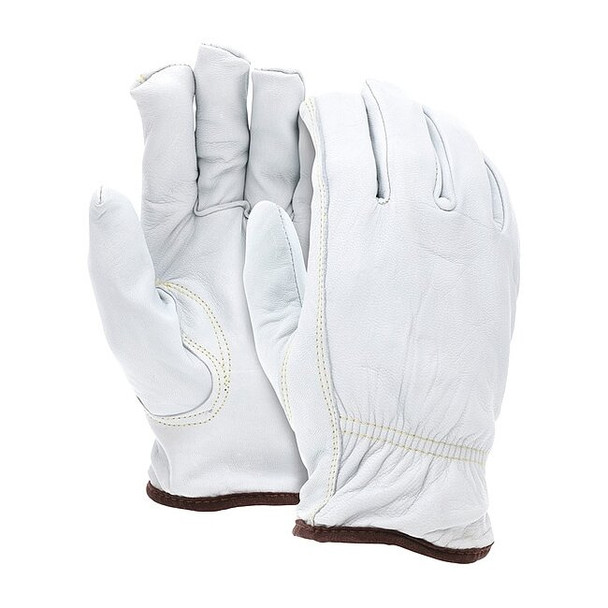 Mcr Safety Leather Gloves, Cut Level A4 ,S 12 PK 3613HS