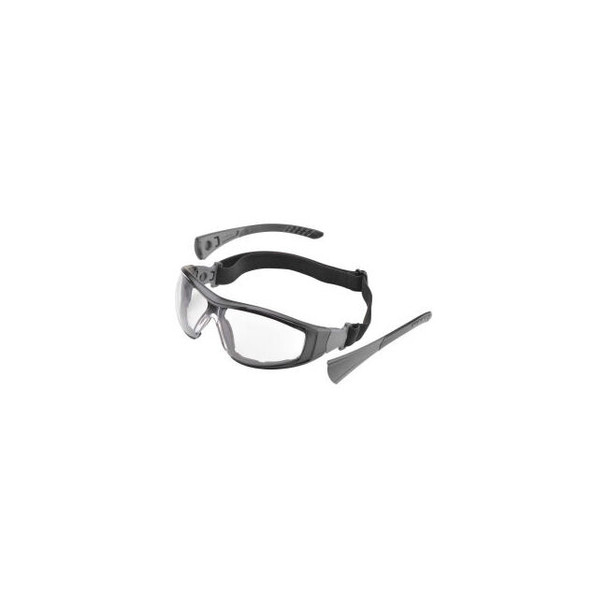 Elvex Go-Specs II Foam Lined Safety Glasses Clear Lens Black Frame