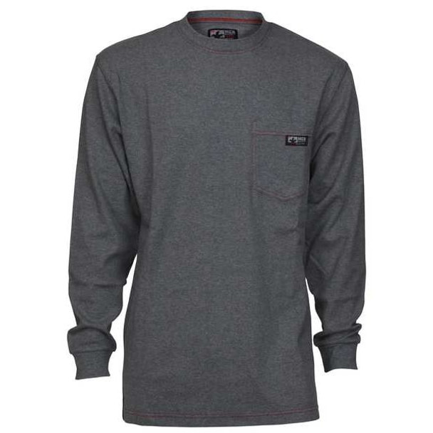 Mcr Safety Men's FR Long Sleeve Shirt, 10.6 cal/sq cm, L LST1GL