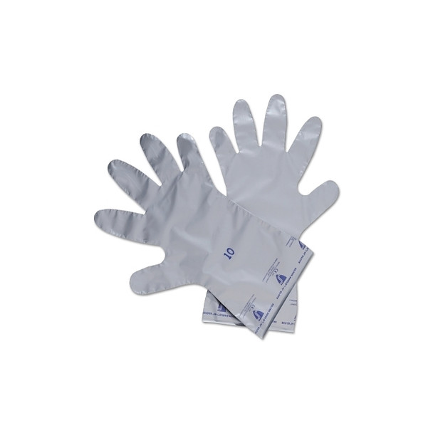 Silver Shield® Chemical-Resistant Gloves, Size 9, Silver