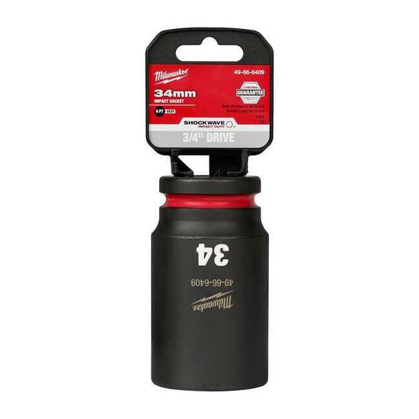 34mm SHOCKWAVE Impact Duty 3/4 in. Drive Deep Well 6 Point Impact Socket
