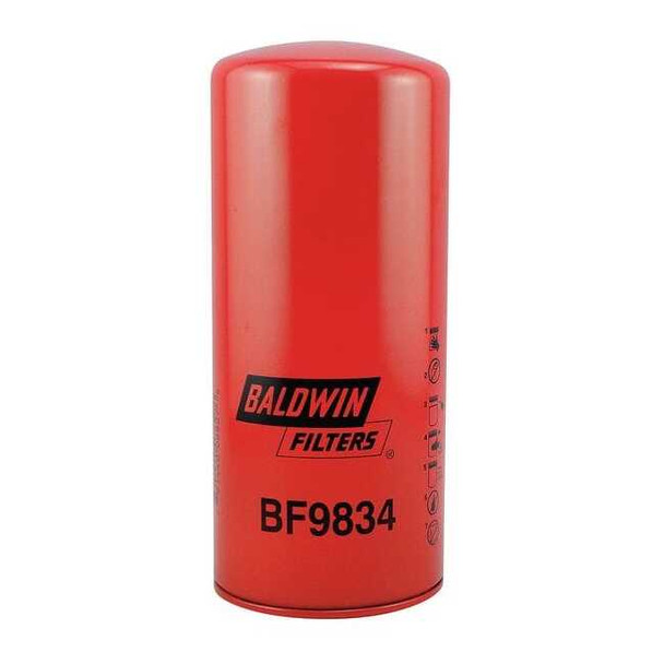 Baldwin Filters Fuel Filter,8-23/32x3-11/16x8-23/32 In BF9834