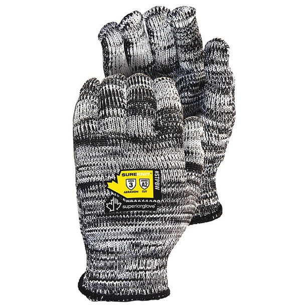 Knit Gloves, Cut Level A2 ,Uncoated ,Uncoated ,None ,M 12 PK