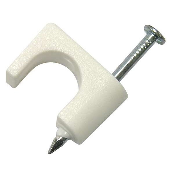 Gardner Bender Cable Staples, Plastic, Steel, 50 PK PSW-165