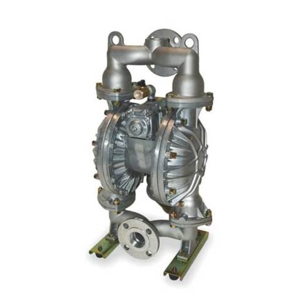 Dayton Double Diaphragm Pump, Aluminum, Air Operated, Buna N, 160 GPM 6PY46