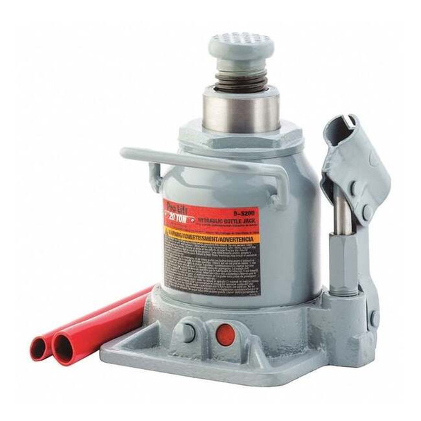 High-Clearance Bottle Jack, Steel, Manual Handle, Mechanical, ASME/PASE