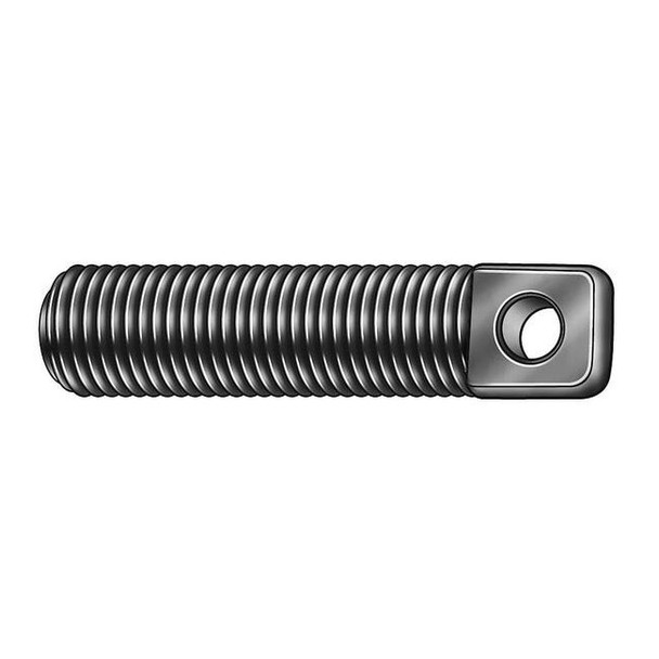 Stationary Spring Anchor, #6-32, 5/8 in L, Carbon Steel Black Oxide