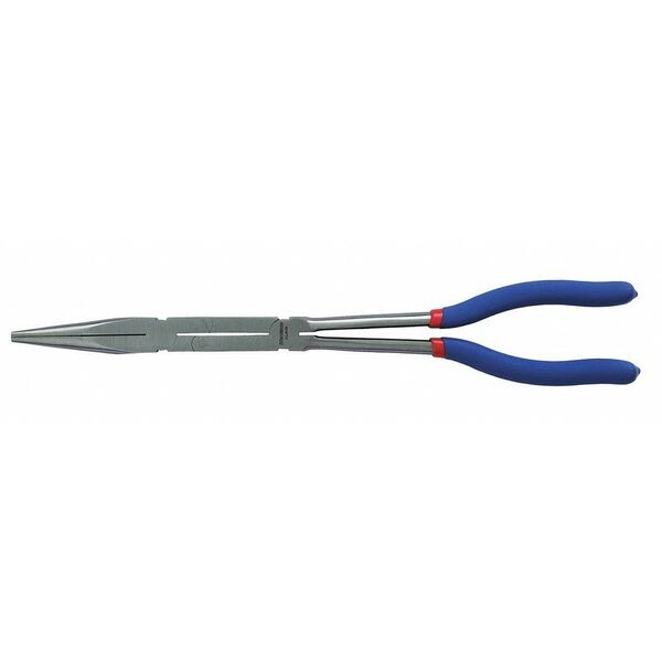 Westward 13 1/2 in Long Nose Plier,Side Cutter Dipped Handle 53JW96