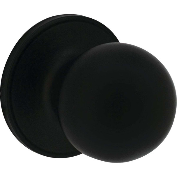 Steel Pro Matte Black Hall & Closet Door Knob TWX930B