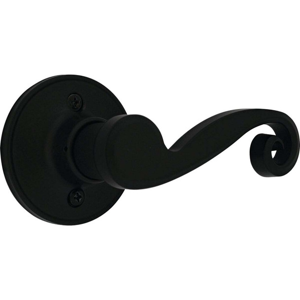 Steel Pro Matte Black Right Hand Dummy Door Lever L6X904RB