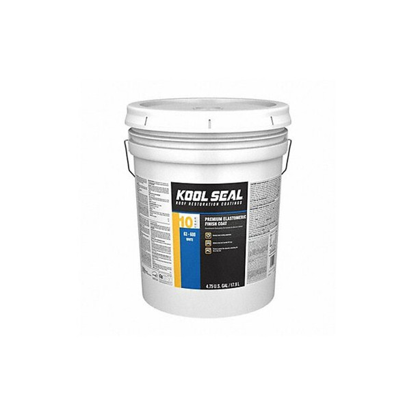 Kool Seal Elastomeric Roof Coating, 4.75 gal, Pail, White KS0063600-20