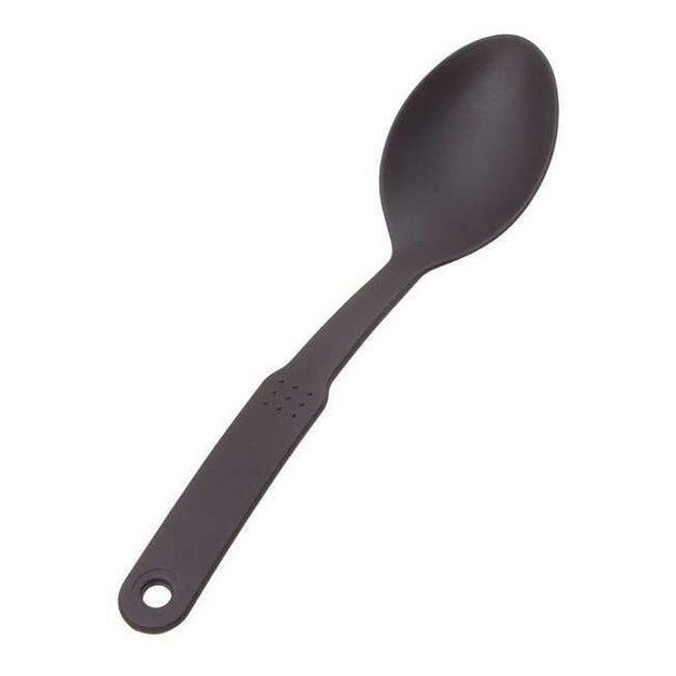 Crestware Solid Serving Spoon,Black,12 in. L NY8