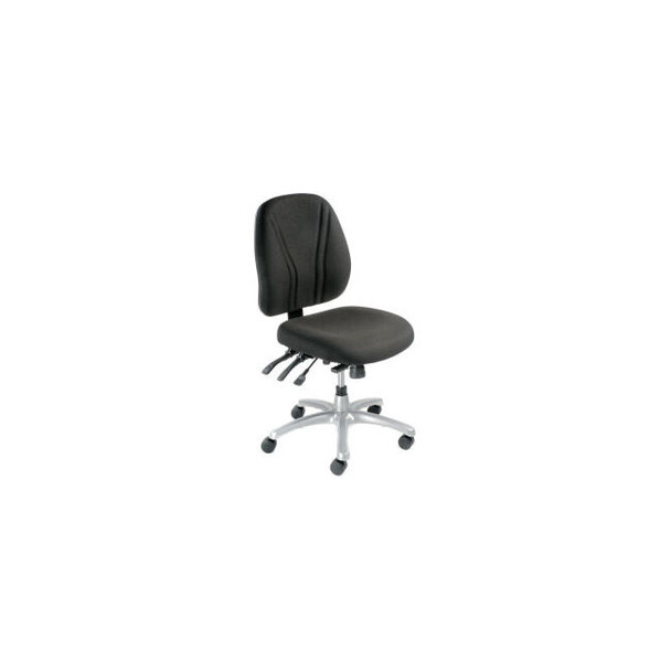 Interion Multifunction Chair With Mid Back Fabric Black