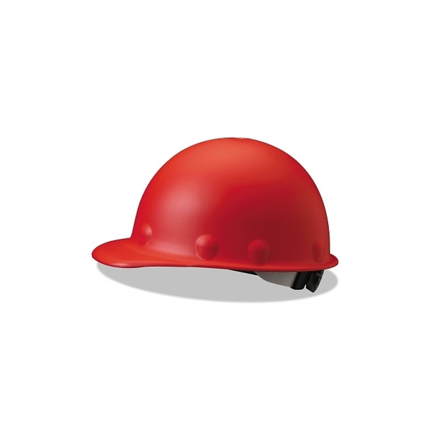 Roughneck® P2 Hard Cap, 8-point Ratchet, Quick-Lok® Block and 3R Ratchet Headband, P2A, Red