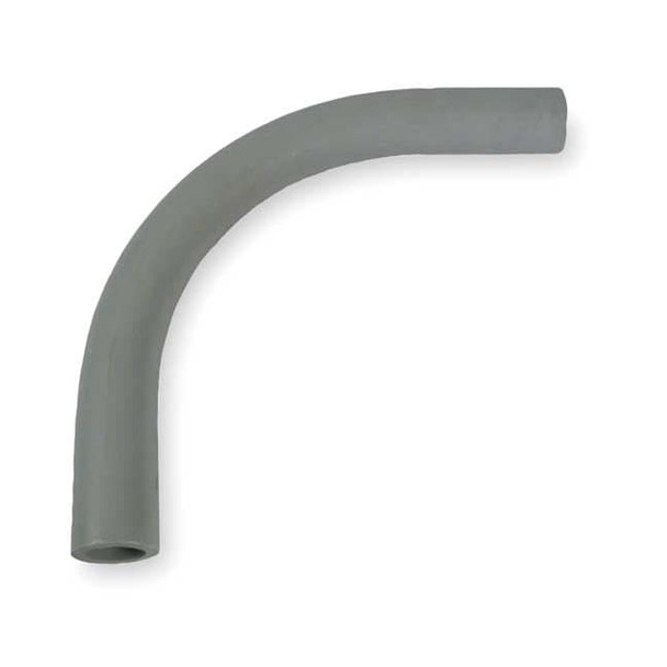 Cantex Conduit Fitting 90 Deg Elbow, 2-1/2 in, Glue, PVC, Plain 5121059