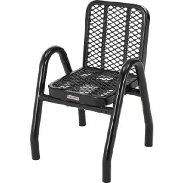 Global Industrial Outdoor Dining Chair Expanded Metal Black
