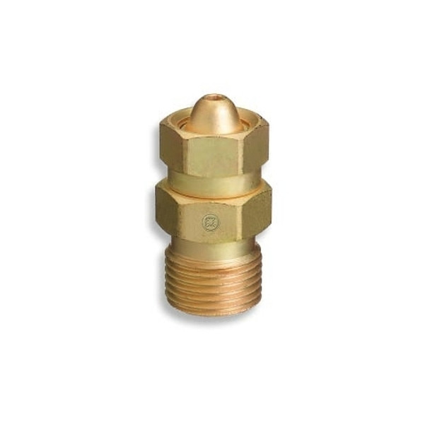 Brass Cylinder Adaptor, CGA-200 "MC" Acetylene To CGA-300 Commercial Acetylene