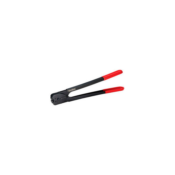 Global Industrial Crimper For 1/2""W Steel Strapping Black/Red