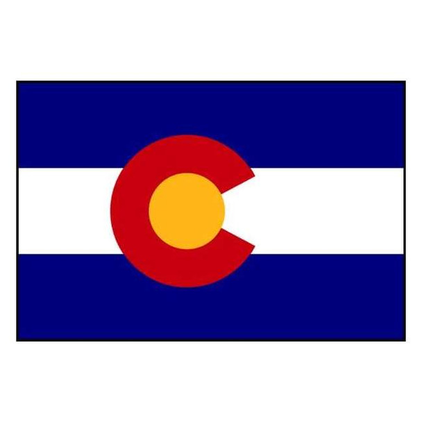 Annin Flagmakers Colorado State Flag,3x5 Ft 140660
