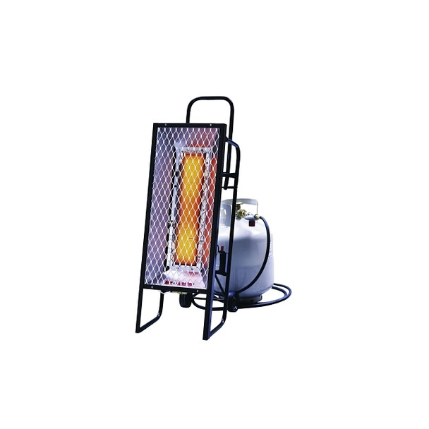 Portable Radiant Heater, 35,000 Btu/h, 12 h