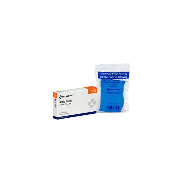 First Aid Only Nitrile Exam Gloves 4/Box