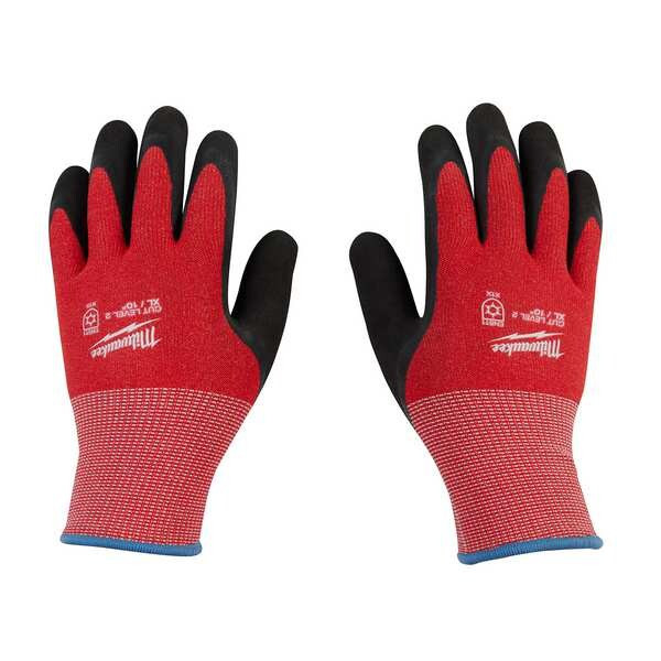 Cut-Resistant Insulated Gloves, Cut Level A2 ,Double Dipped ,Latex ,Sandy ,S (7)