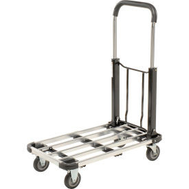 Global Industrial Folding Platform Truck with Telescopic Aluminum Deck 300 Lb. C