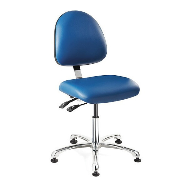 Bevco Cleanroom Task Chair,Vinyl,Blue 9051MC4-BLV Bevco Cleanroom Task Chair,Vinyl,Blue 9051MC4-BLV