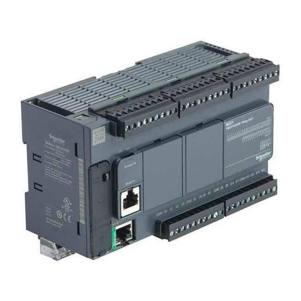 Schneider Electric LogicController,24Inputs,16Outputs,2GB TM221CE40R