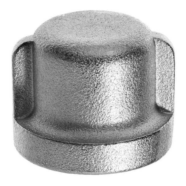 Cap, 304 Stainless Steel, 1 in Nominal Pipe Size, Female BSPT, Class 150