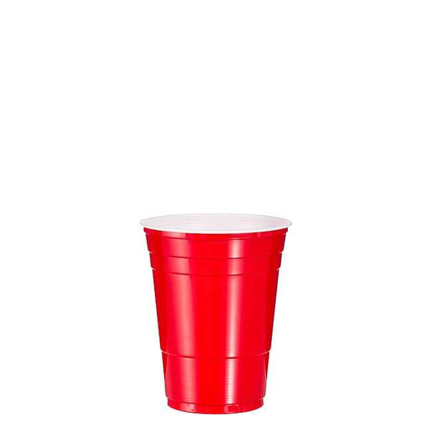 Solo Disposable Cold Cup 16 oz. Red, Plastic, Pk1000 P16R