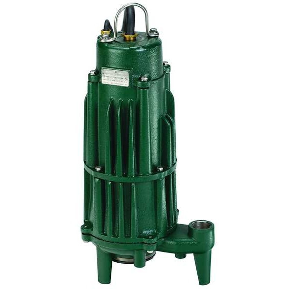 Zoeller Grinder Pump, Auto Reversing, 2 HP, 230V 840-0004