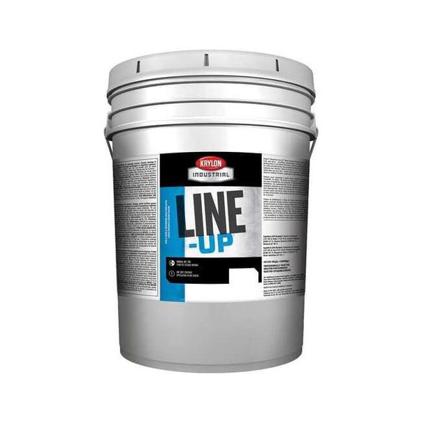 Pavement Striping Paint, 5 gal., Parking Lot White, Water -Based