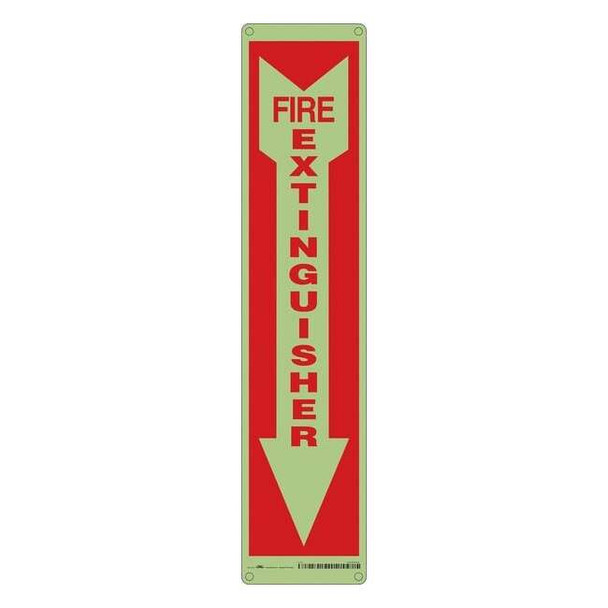 Safety Sign, 18 in Height, 4 in Width, Aluminum, Horizontal Rectangle, English