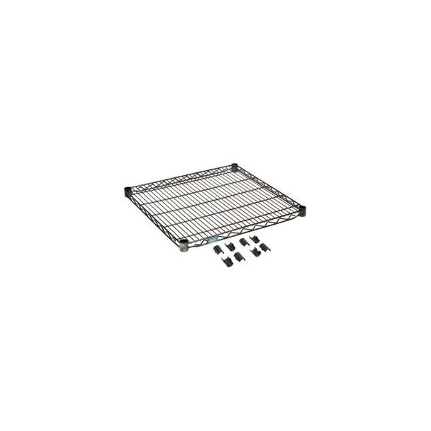 Nexel S2430B Black Epoxy Wire Shelf 30""W x 24""D