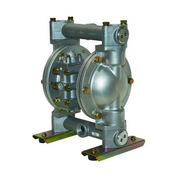 Dayton Double Diaphragm Pump, Aluminum, Air Operated, Santoprene, 49 GPM 3HJW9