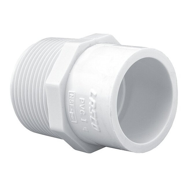 Westlake Pipe & Fittings PVC, Straight, 3/4 in, 1/2 in NPT 436074BC