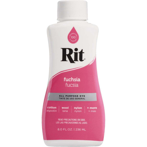 Rit 8 Oz. All Purpose Fuchsia Liquid Dye 88120