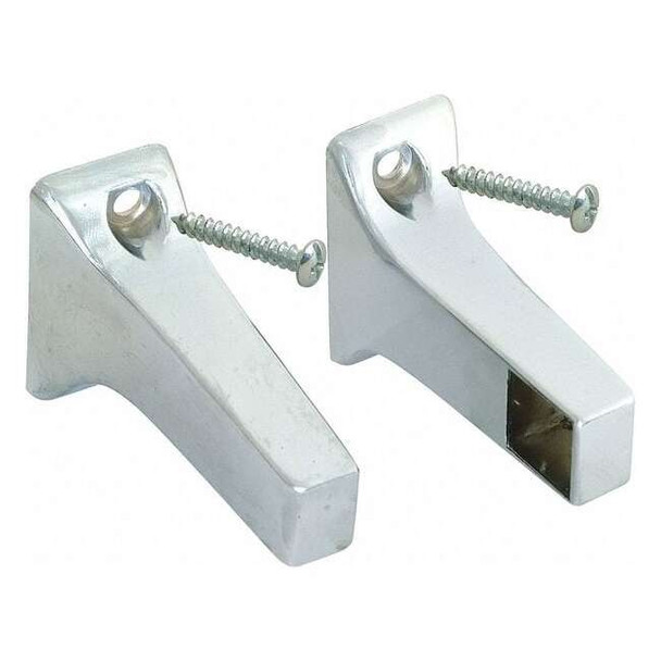 Manufacturer Varies Towel Bar Brackets,Zinc,1 3/8 in H,PR 15151