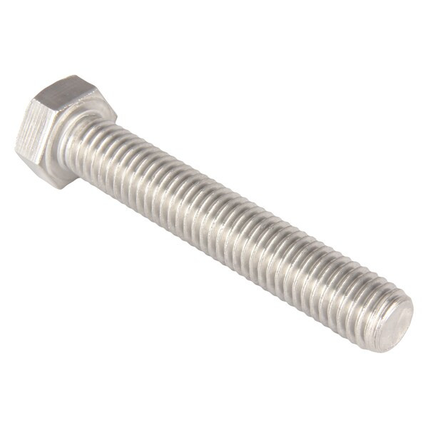 18-8, 1/2"-13 Hex Head Tap Bolt, Plain Stainless Steel, 3 in L, 5 PK