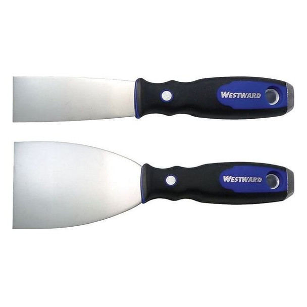 Westward Putty Knife Set,Flexible,1-1/2,3"W,2 Pc. 46A915
