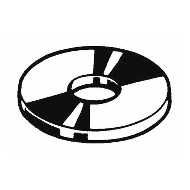 Fender Washer, For Screw Size 3/8" ,Steel Black Oxide Finish, 100 PK